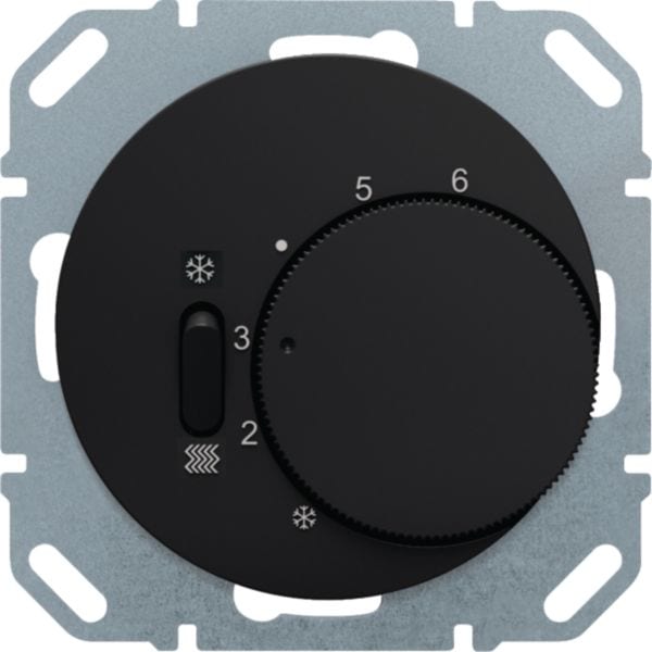 BERKER - BRK20292045 TERMOST.DEV.+ P.ZO C.LE + E/I R.X NERO