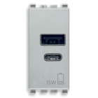 VIMAR SPA VIW20292.AC.15.N ALIMENTATORE USB A+C 15W 5V 1M NEXT