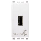 VIMAR SPA - VIW20292.B UNITA ALIMENTAZIONE USB 5V1,5A 1M BIANCO