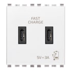 VIMAR SPA - VIW20295.CC.B Alimentatore USB C+C 15W 3A 5V 2M bianco