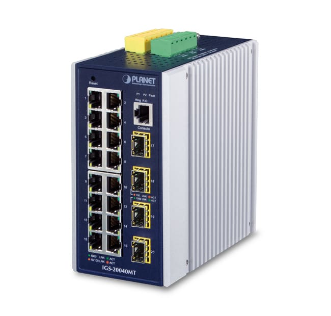 QUBIX S.R.L. NETWORK - QBX2032239 IGS-20040MT IP30 16TP GE 4SFP 100/1000F