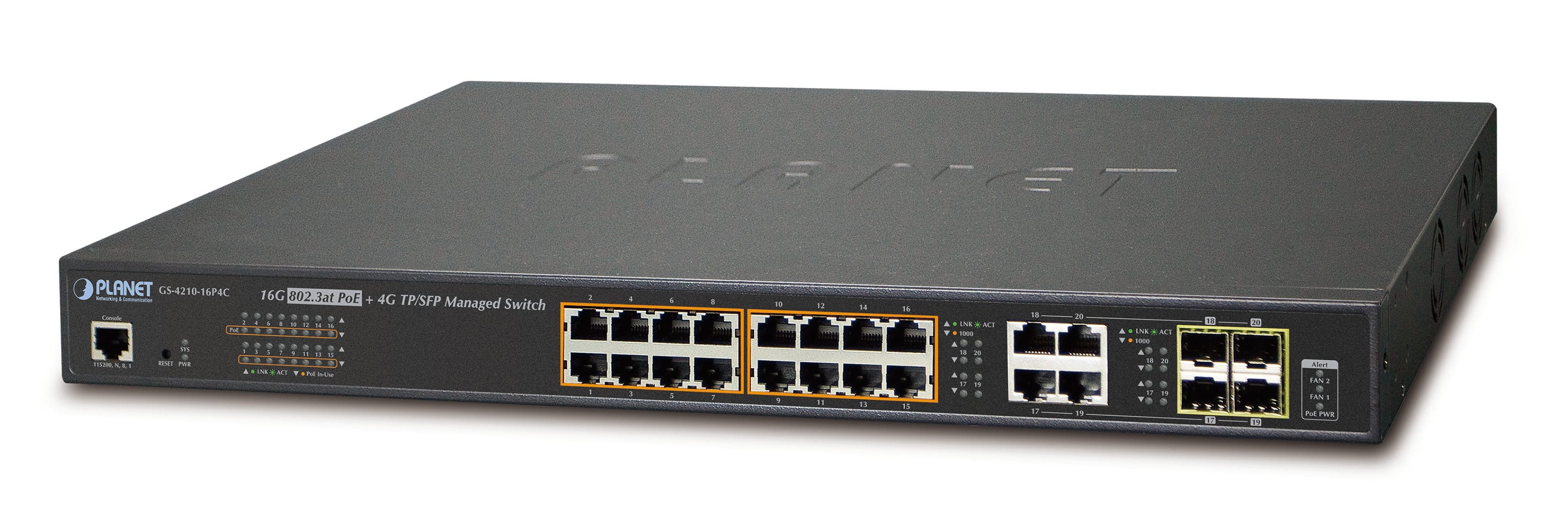 QUBIX SPA QBX2032267 GS-4210-16P4C 16(POE)GE +4TP/SFP GE 220W