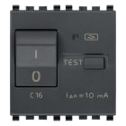 VIMAR SPA - VIW20411.16 INTERRUTTORE MTDIFF.1P+N C16 10MA GRIGIO