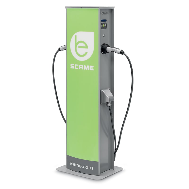 SCAME PARRE SPA - SCA204.CA23R-T24T24 COLONNINA CA 2 CONNETTORI RFID