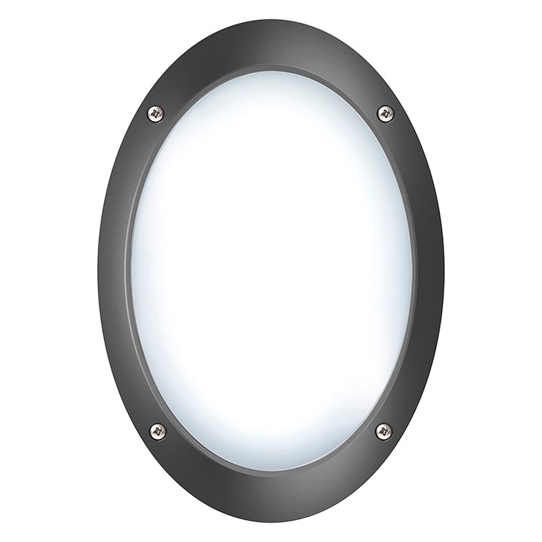 ROSSINI RSS20570-N APPLIQUE/PLAFONIERA OVALE NERA E27 IP66