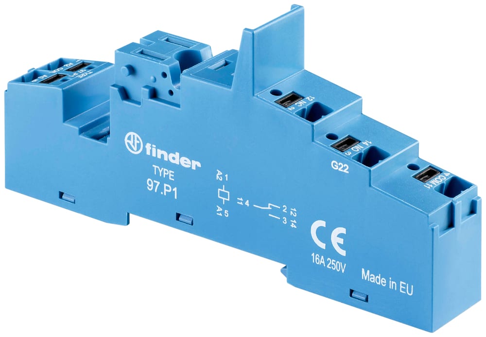 FINDER SPA FIN97P1SPA ZOCCOLO MORSETTI PUSH-IN 1P S.46