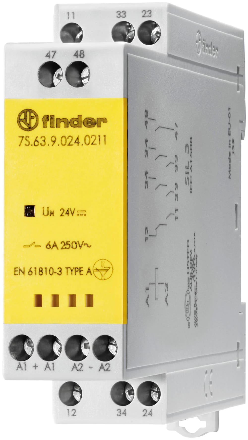 FINDER SPA - FIN7S6390480211 RELÈ MODULARE CON CONTATTI GUIDATI
