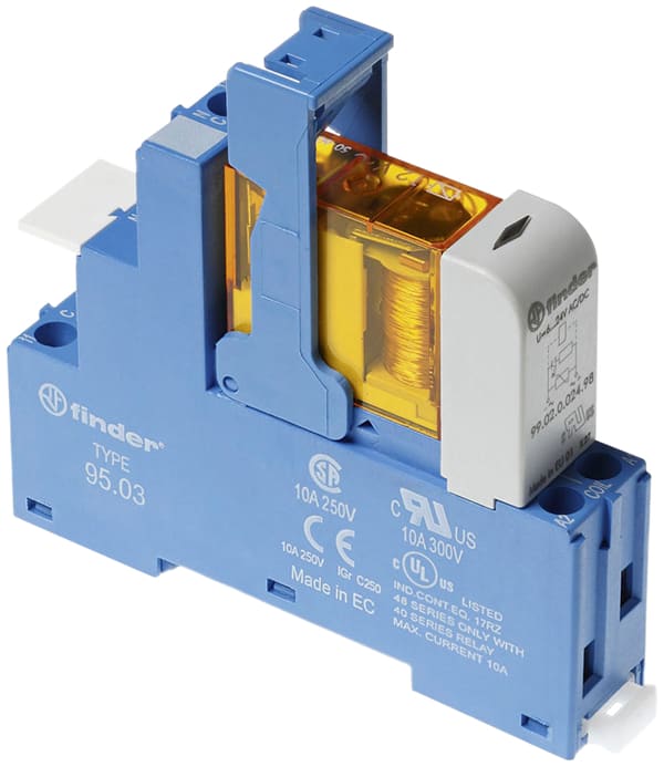 FINDER SPA - FIN483180480060SPA INTERFACCIA MODULARE A RELÈ 1 CONTATTO