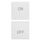 VIMAR SPA - VIW20751.1.B DUE MEZZI TASTI 1M SIMBOLI ON/OFF BIANCO