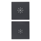 VIMAR SPA VIW20751.3 DUE MEZZI TASTI 1M DIMMER GRIGIO