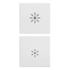 VIMAR SPA VIW20751.3.B DUE MEZZI TASTI 1M DIMMER BIANCO