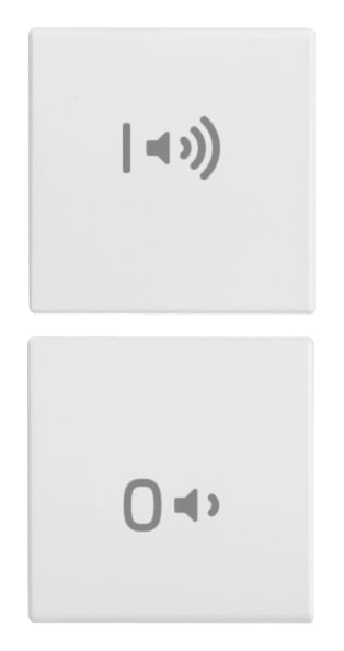 VIMAR SPA - VIW20751.4.B Due mezzi tasti 1M ON/OFF volume bianco