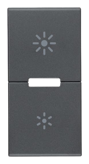 VIMAR SPA - VIW20755.3 DUE MEZZI TASTI 1M DIMMER GRIGIO