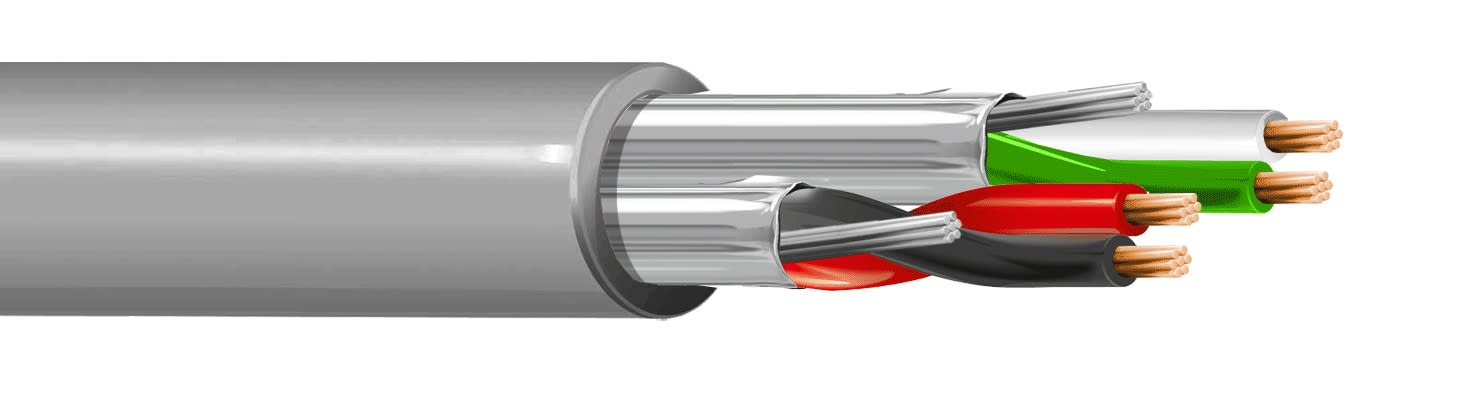 ITC INDUSTRIA TECNIC - ITC20FFYGRM100 2X2 AWG 20 FLEX FTP GRIGIO AF MAT.100 FC