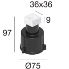 LINEA LIGHT (ILED) - ILDC-C100001 CAS ABS D75H80MM ZZZ Z