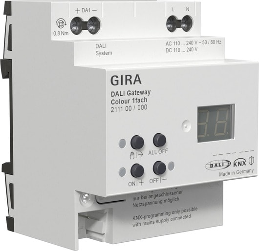 GIRA - GGI211100 GATEWAY DALI COLOUR 1-M AMG KNX SECURE