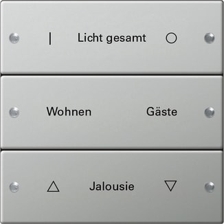 GIRA - GGI2133602 SET BIL. 3-M SCRIV. SYSTEM 55 ACCIAIO IN