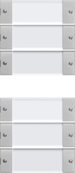 GIRA - GIR2136015 Wippenset 6f (3+3) BSF System 55 Klar/Gr