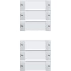 GIRA - GIR213603 Wippenset 6f (3+3) BSF System 55 Klar/Re