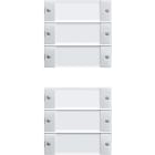 GIRA GGI213603 Wippenset 6f (3+3) BSF System 55 Klar/Re