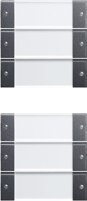 GIRA - GIR213628 Wippenset 6f (3+3) BSF System 55 Klar/An