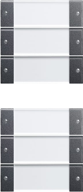 GIRA - GIR213628 Wippenset 6f (3+3) BSF System 55 Klar/An