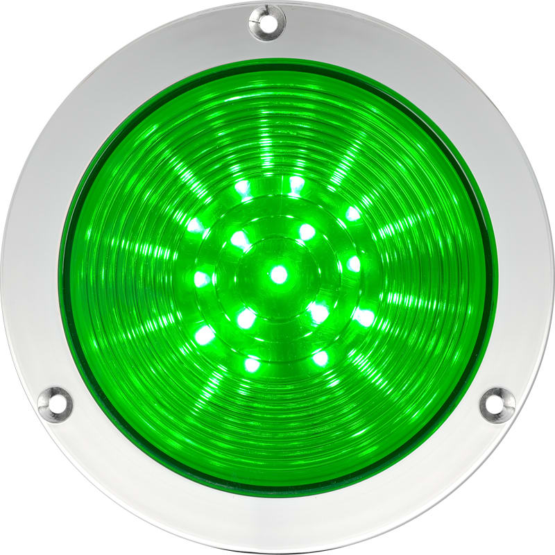SIRENA - SIR21417 R4 LED GREEN V24DAC CHROME