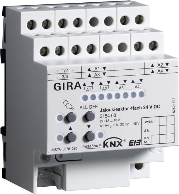 GIRA - GIR215400 ATT.VEN. 4-C DC 24 V MAN.