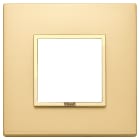 VIMAR SPA - VIW21642.G10 Placca 2M oro totale satinato