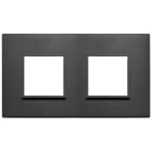 VIMAR SPA - VIW21643.18 Placca 4M (2+2) int71 nero totale