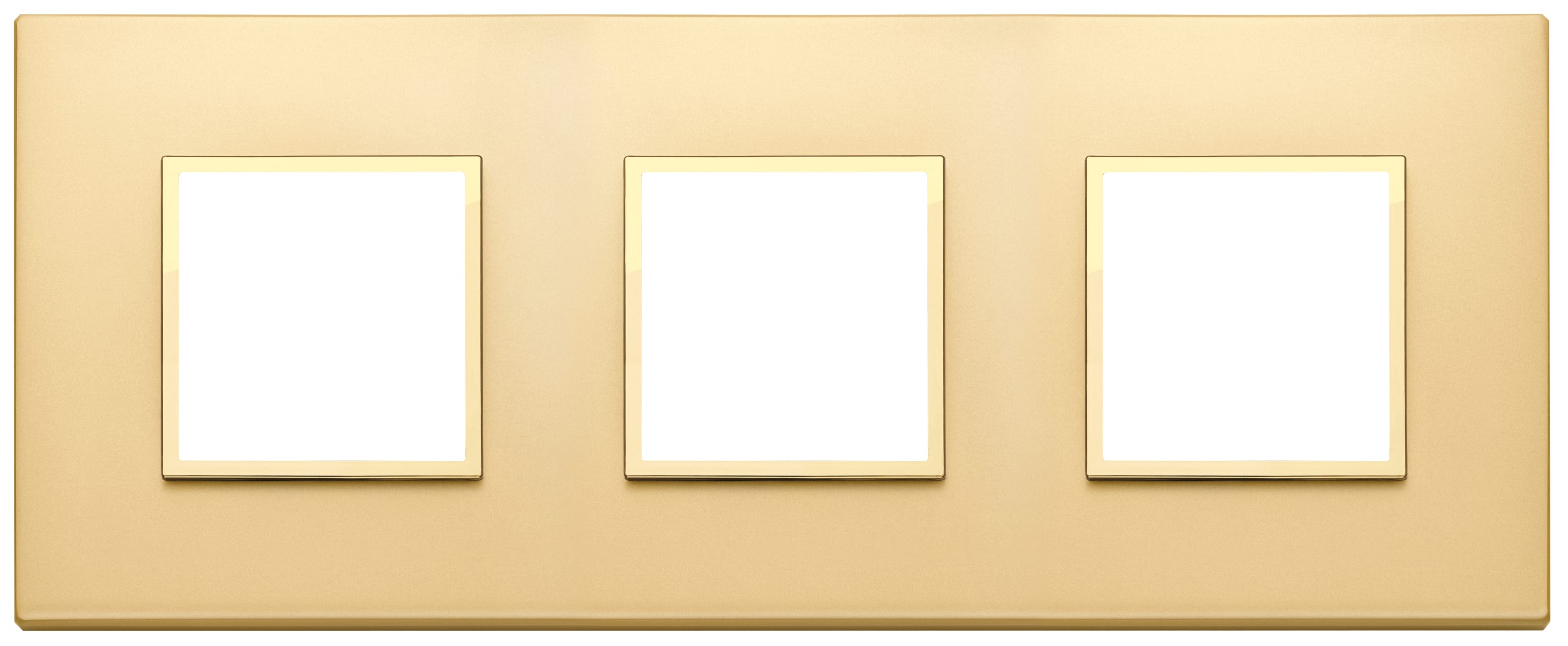 VIMAR SPA - VIW21644.G10 Placca 6M(2+2+2)i71 oro totale satinato