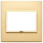 VIMAR SPA - VIW21648.G10 Placca 3M BS oro totale satinato