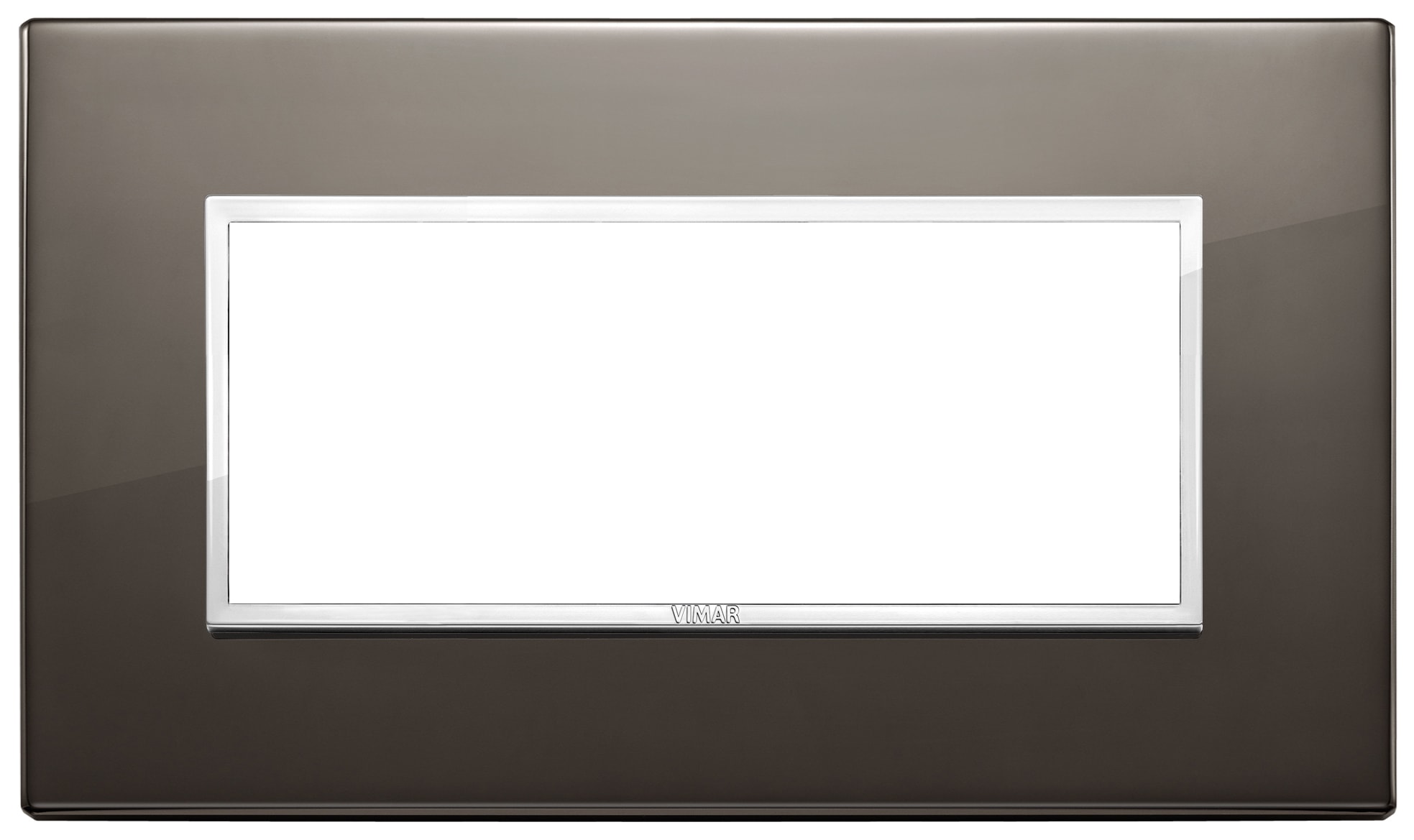 VIMAR SPA - VIW21649.06 Placca 5M BS nero zaffiro