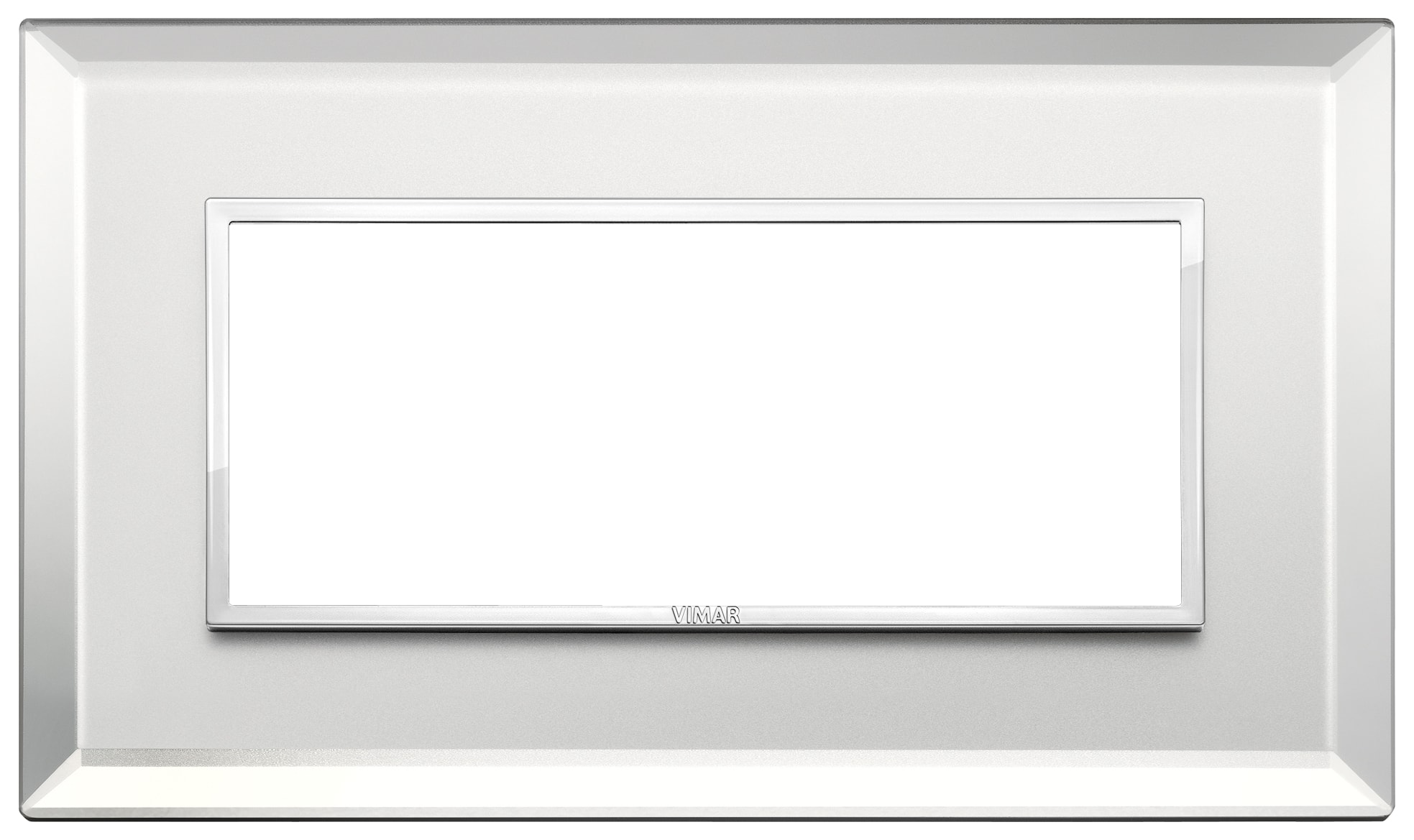 VIMAR SPA - VIW21649.72 Placca 5M BS argento ghiaccio