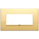 VIMAR SPA - VIW21649.G09 Placca 5M BS oro totale lucido