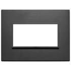 VIMAR SPA VIW21654.18 PLACCA 4M NERO TOTALE
