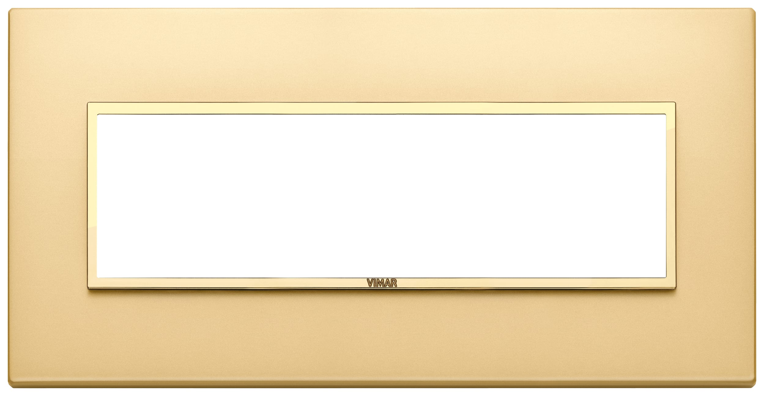 VIMAR SPA - VIW21657.G10 Placca 7M oro totale satinato