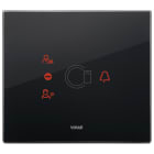VIMAR SPA - VIW21666.76 Placca 3M transponder nero diamante