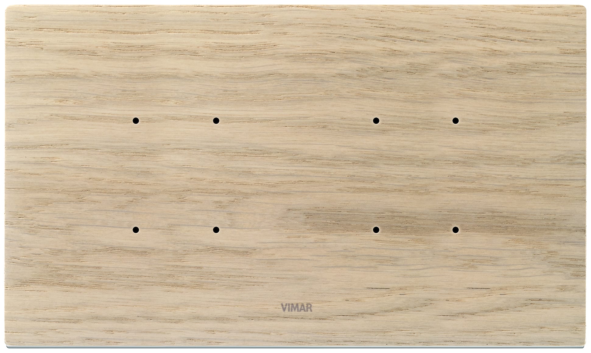 VIMAR SPA - VIW21667.32 PLACCA 5MBS (2+BLANK+2) ROVERE SBIANCATO
