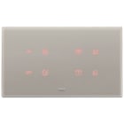 VIMAR SPA - VIW21667.73 PLACCA 5MBS (2+BLANK+2) GRIGIO PERLA