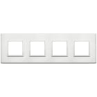 VIMAR SPA - VIW21669.01 PLACCA 8M (2+2+2+2)INT71 ALLUMINIO BRILL