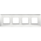 VIMAR SPA - VIW21669.72 Placca 8M (2+2+2+2) int71 argento ghiac.