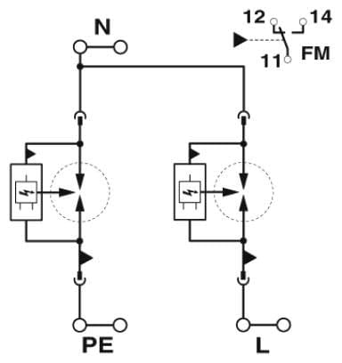 PHOENIX CONTACT PHC2907388 FLT-SEC-P-T1-1S-264/50-FM SPD TIPO 1/2
