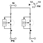 PHOENIX CONTACT PHC2907388 FLT-SEC-P-T1-1S-264/50-FM SPD TIPO 1/2