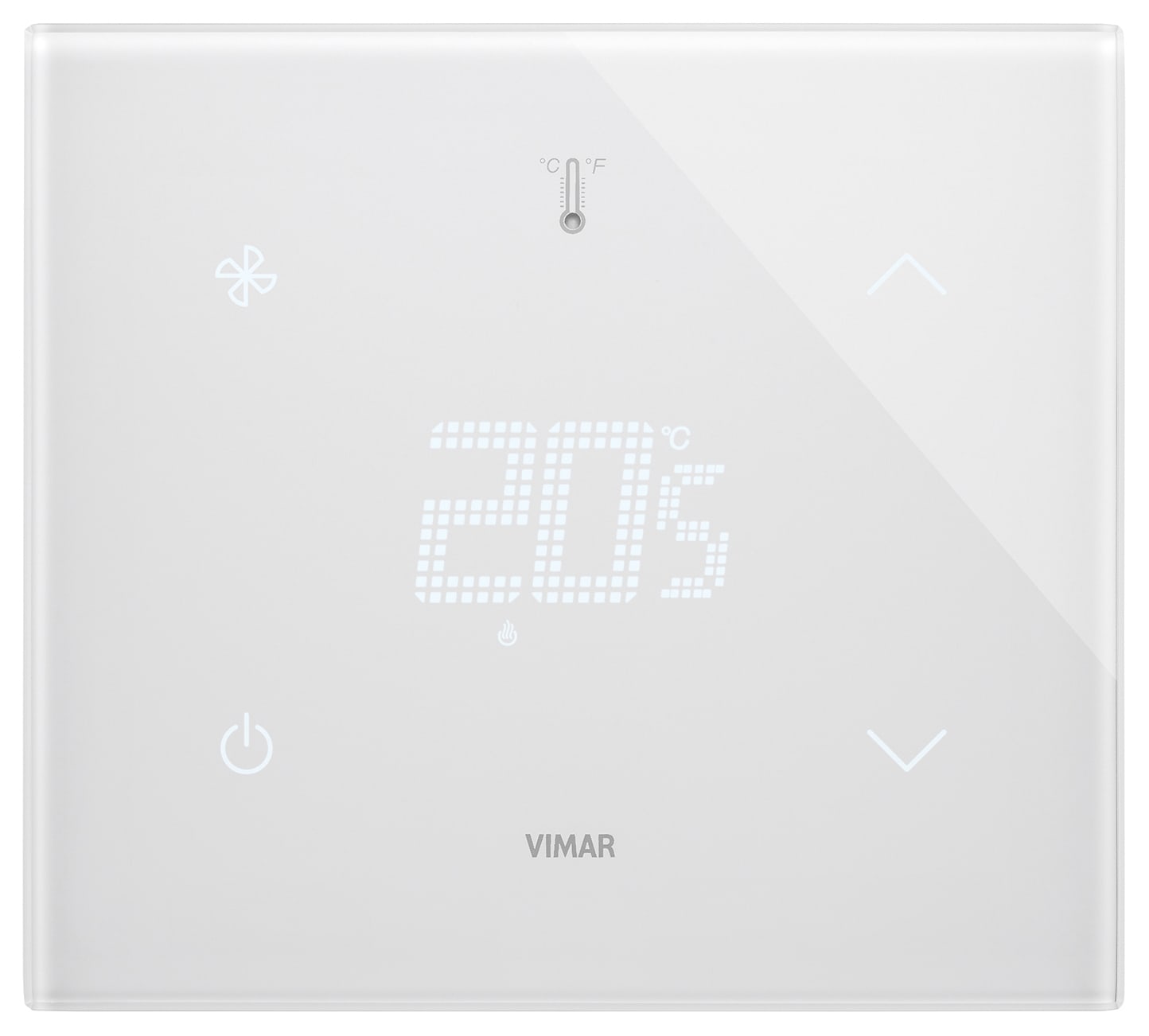 VIMAR SPA - VIW21814.F.70 Termostato KNX FAN 2M b.co diamante
