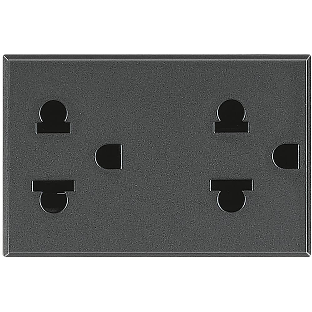 BTICINO BTIHS4185 AXOLUTE - DUPLEX EURO-US 2P+T 16A C/P