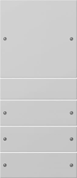 GIRA - GGI2184015 Wippenset 4f (1+3) System 55 Grau m(lack