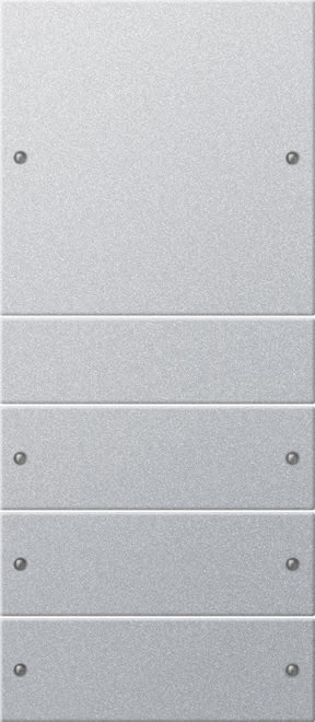 GIRA - GIR218426 Wippenset 4f (1+3) System 55 F Alu(lack.
