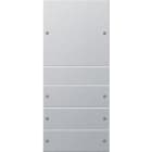 GIRA GGI218426 Wippenset 4f (1+3) System 55 F Alu(lack.
