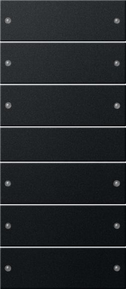 GIRA - GGI2186005 Wippenset 6f (3+3) System 55 Schwarz m(l